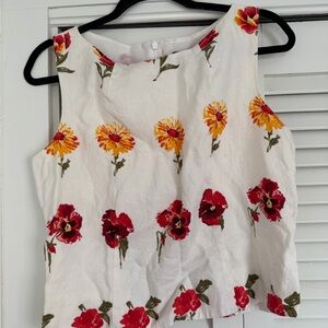 Austin Reed Floral Blouse - Red and Yellow